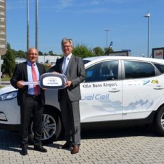 Flughafen Köln/Bonn setzt Brennstoffzellenfahrzeug Hyundai ix35 ein